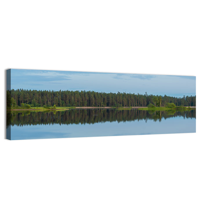 Lake Vanern Moonlight Wall Art as a canvas print
