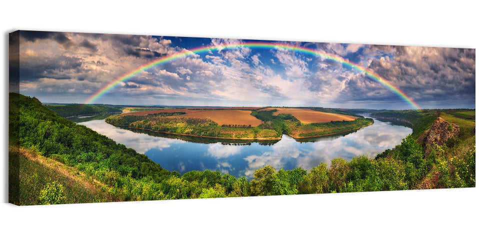 Dnister River Wall Art, canvas print, panoramic