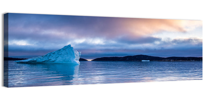 Disco Bay Iceberg Wall Art as a canvas print