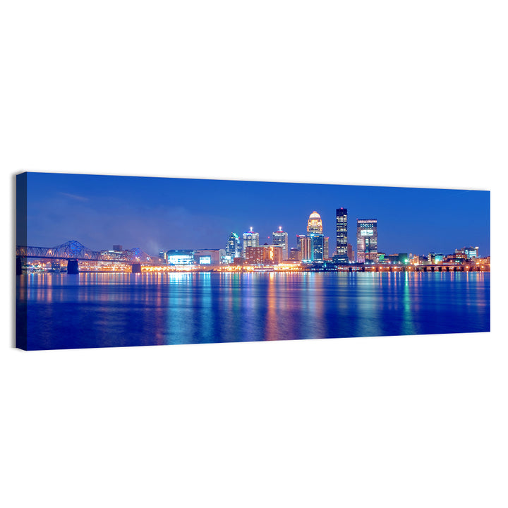Louisville Skyline at Dusk Wall Art
