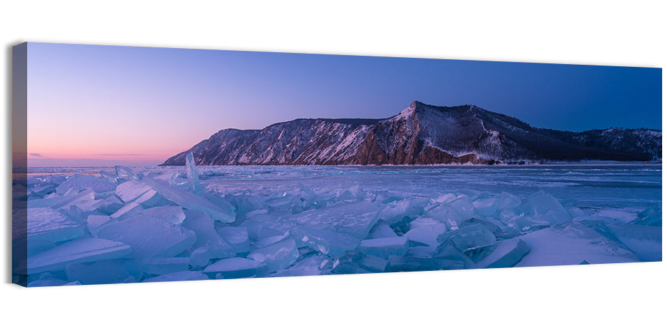 Twilight Over Lake Baikal Wall Art, canvas print, panoramic