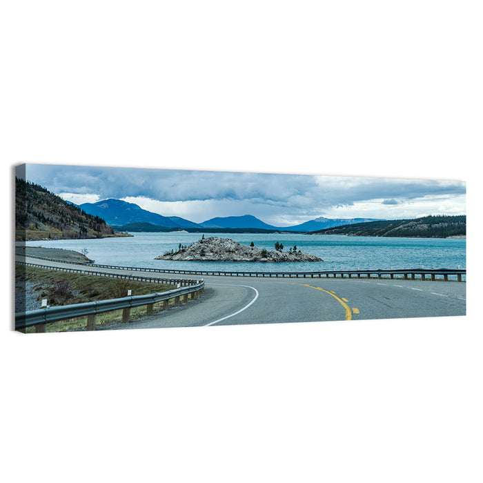 David Thompson Highway 11, Abraham Lake Wall Art as a canvas print