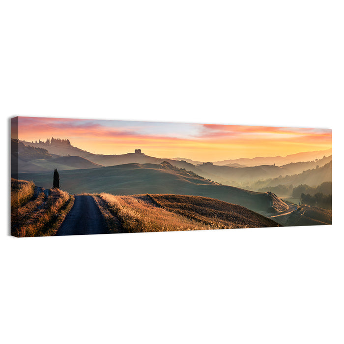 Country Road in Tuscany Wall Art as a canvas print