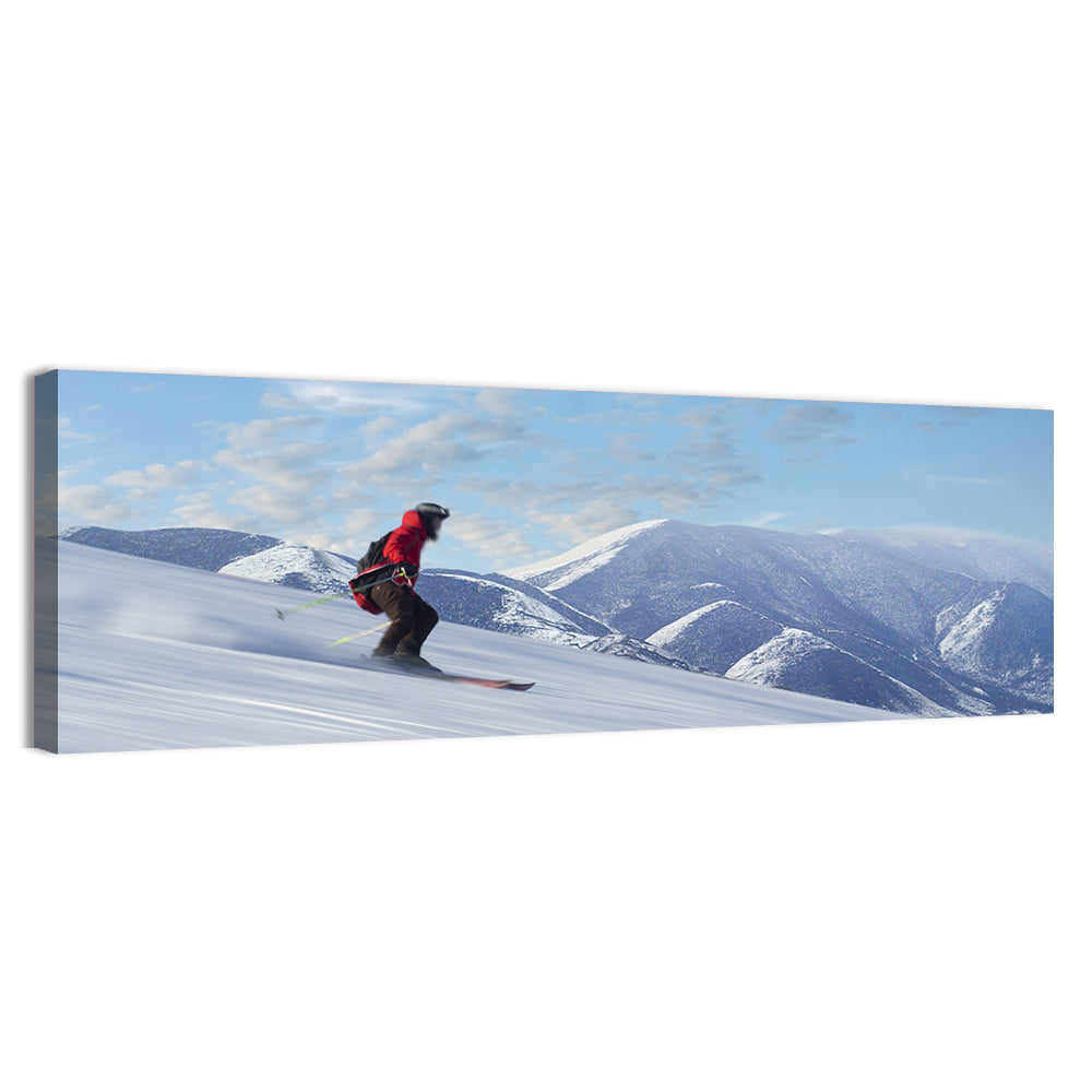 Man Skiing on Slope Wall Art