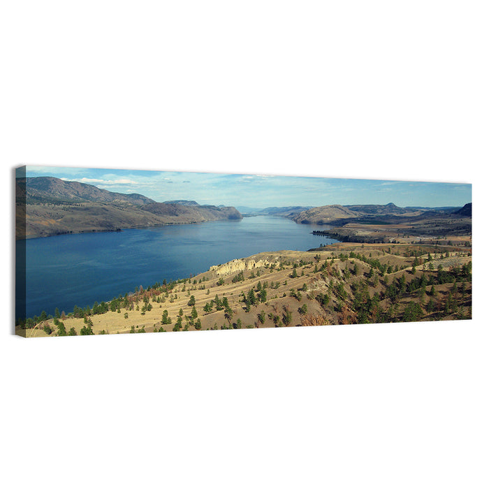 Kamloops Lake View Wall Art as a canvas print