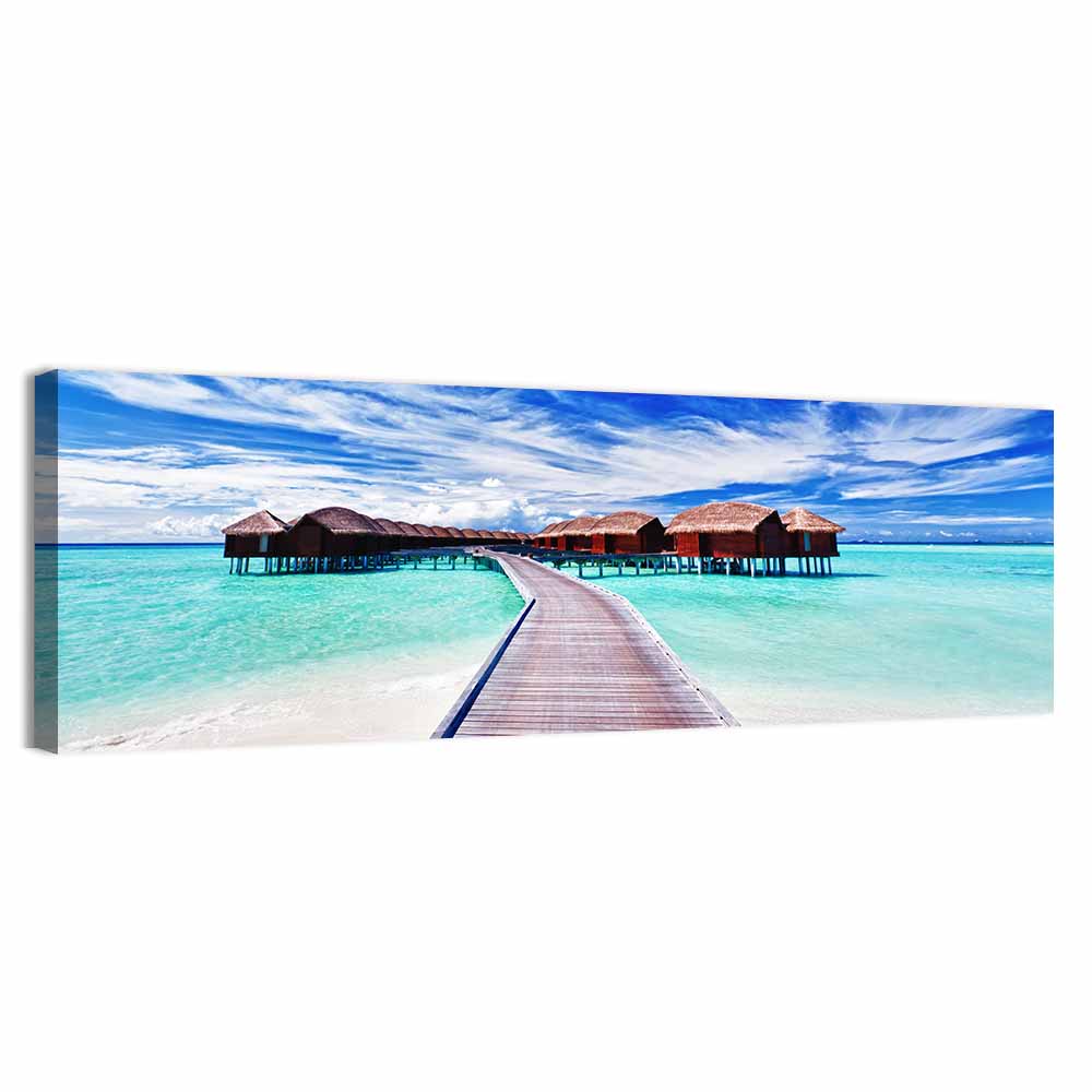 Tourists Villas Maldives Wall Art