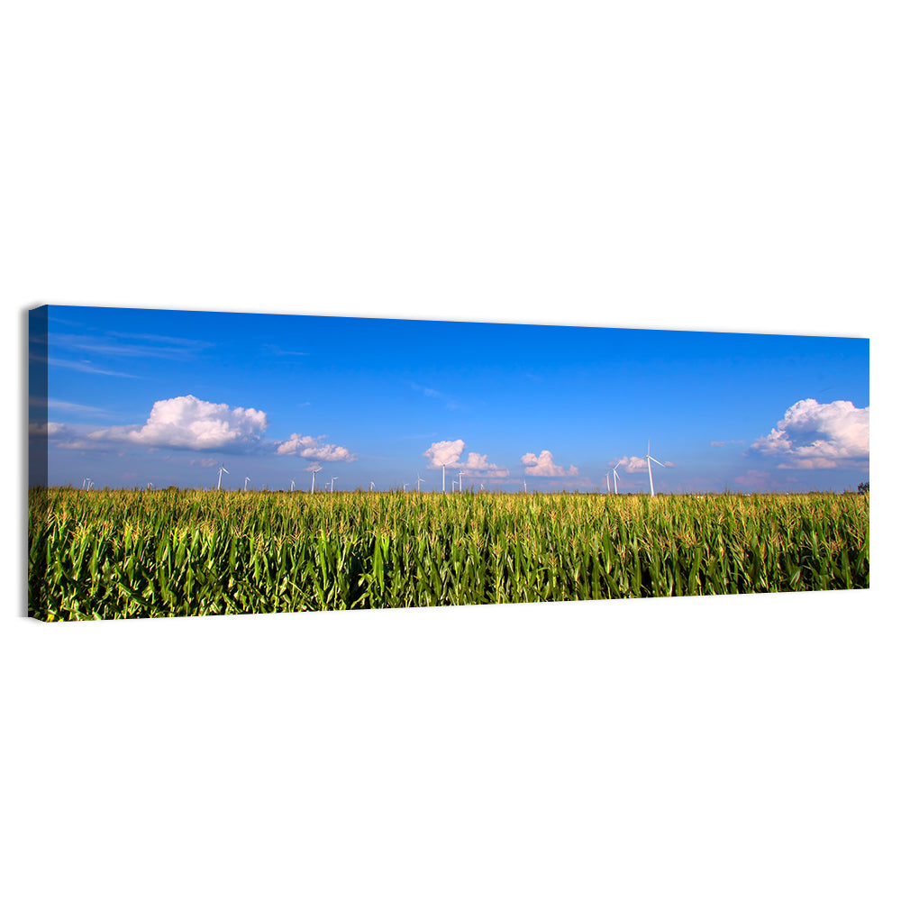 Illinois Cornfield Wall Art, canvas print, panoramic