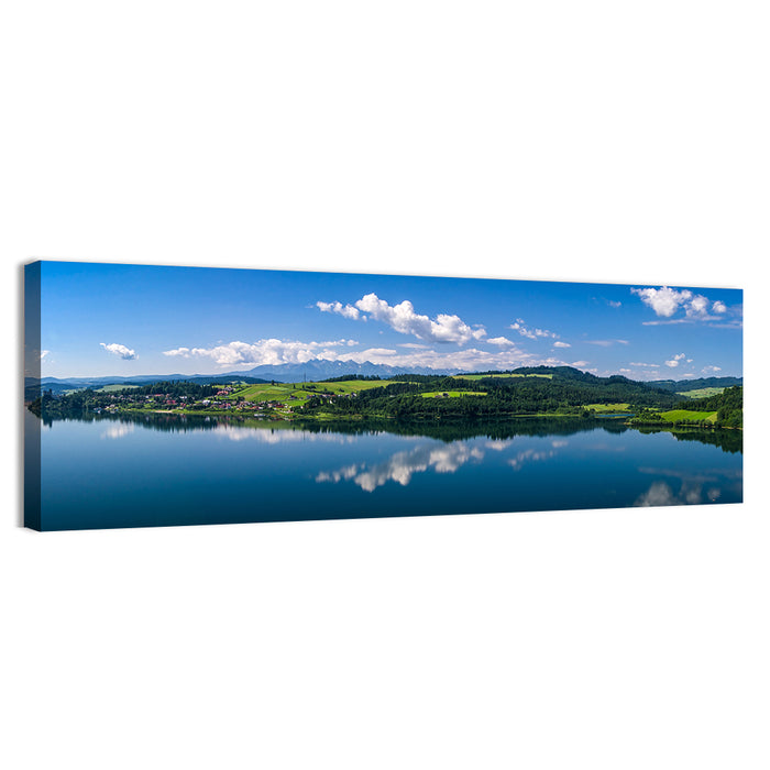 Lake Czorsztynskie Reflections Wall Art as a canvas print