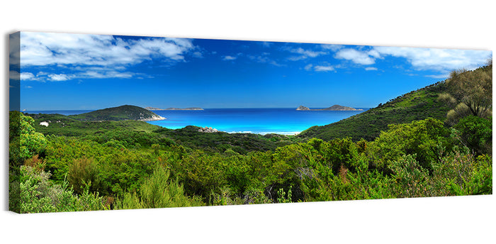 Wilsons Promontory Coastal Panorama Wall Art as a canvas print