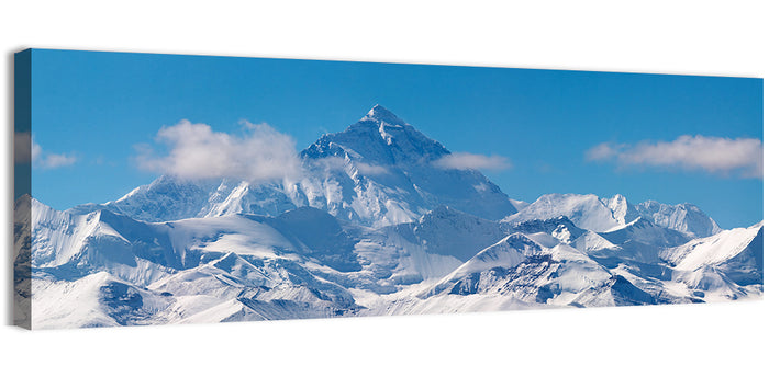Mount Everest Snow Ridge Wall Art as a canvas print