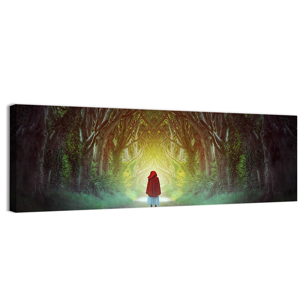 Hedges Forest Pathway Wall Art