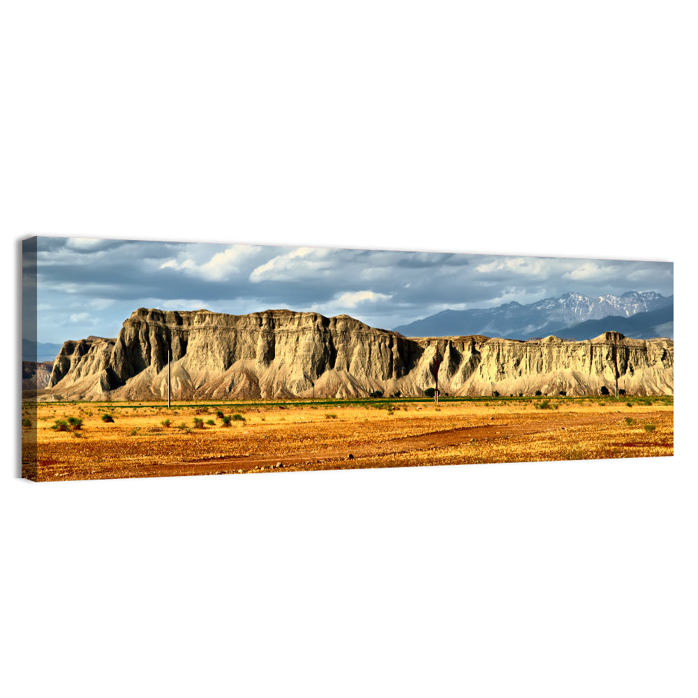 Snake Mountain Ridge Cliffs Wall Art, canvas print, panoramic