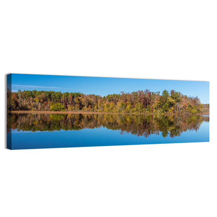 Petit Jean Lake Reflection Wall Art as a canvas print