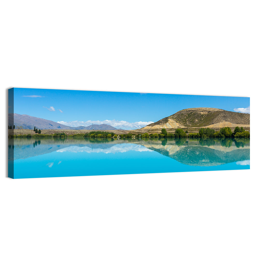 Lake Ruataniwha Wall Art, canvas print, panoramic