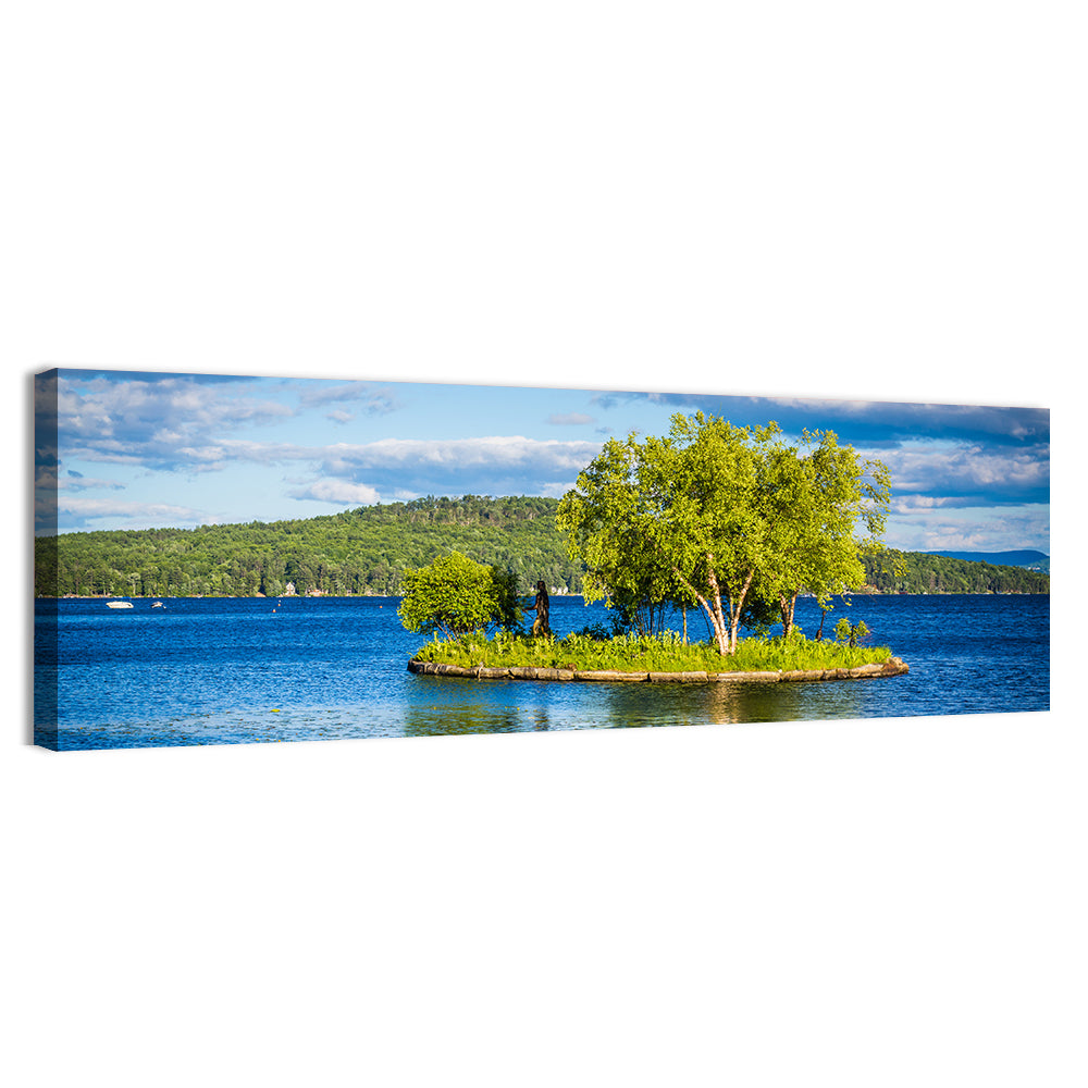 Lake Winnipesaukee Landscape Wall Art, canvas print, panoramic