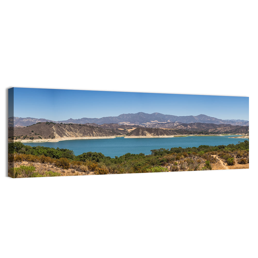 Lake Cachuma Wall Art, canvas print, panoramic