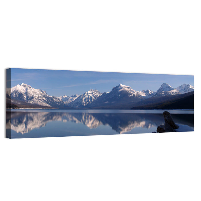 Lake Mcdonald Reflections Wall Art as a canvas print