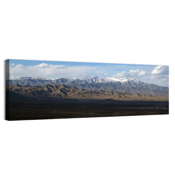 Snow-capped Afghan Mountains Wall Art as a canvas print