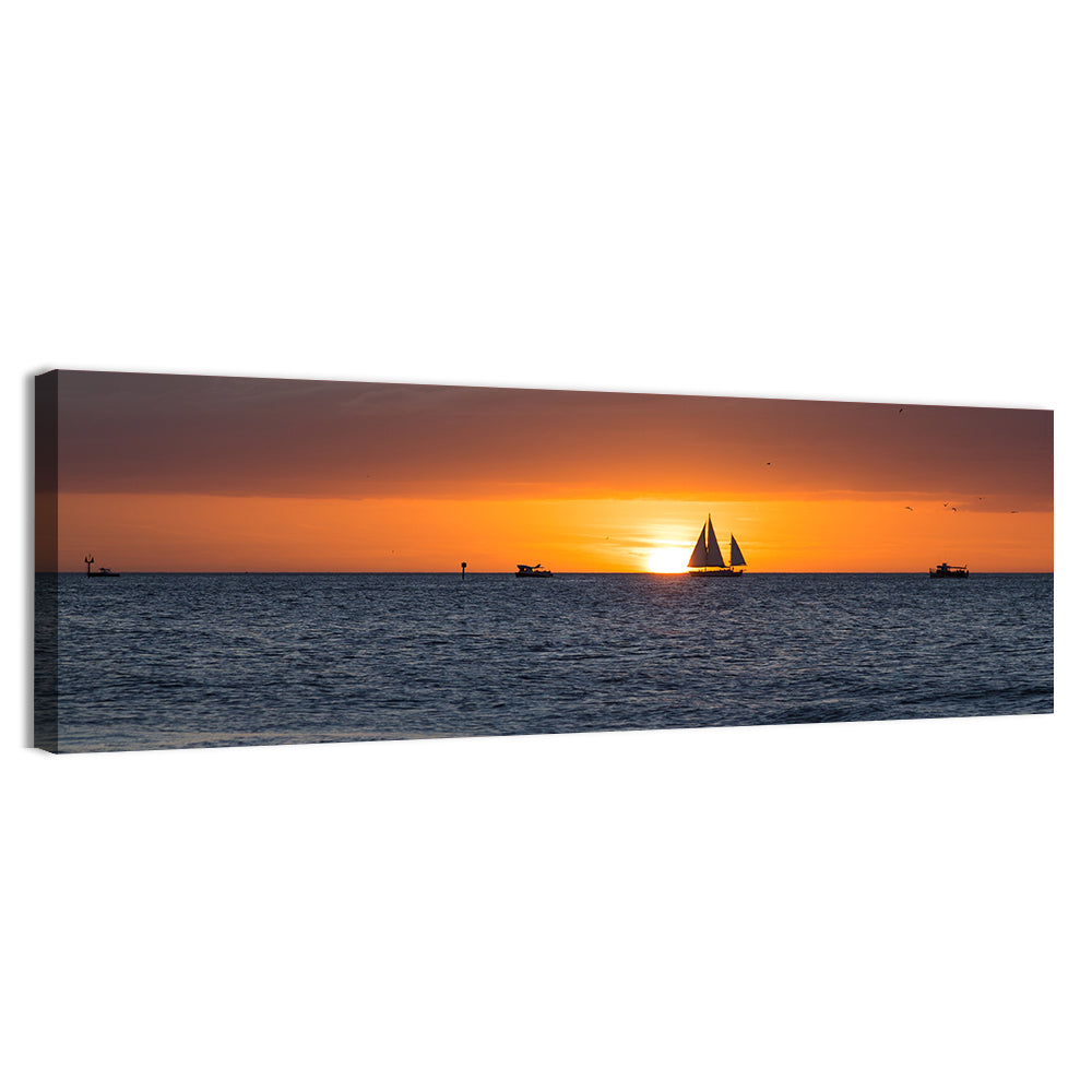 Florida Sea Sunset Wall Art