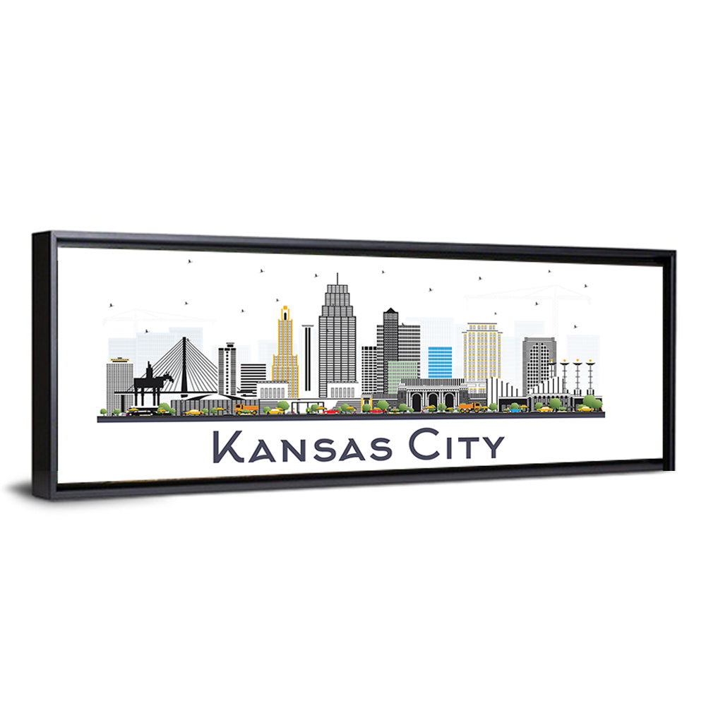 Kansas City Skyline Wall Art