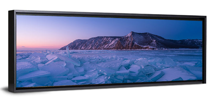Twilight Over Lake Baikal Wall Art as a framed canvas