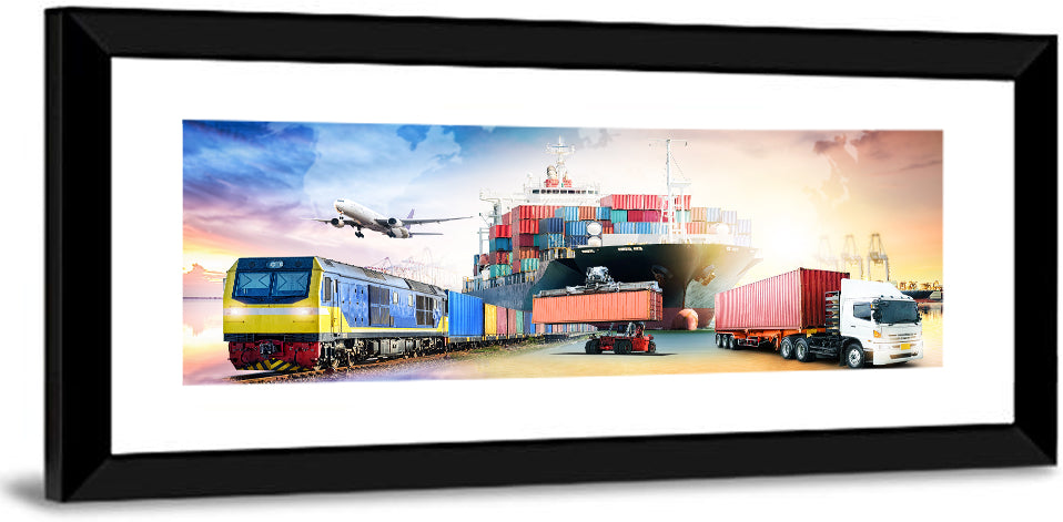 Global Business Logistics Concept Wall Art