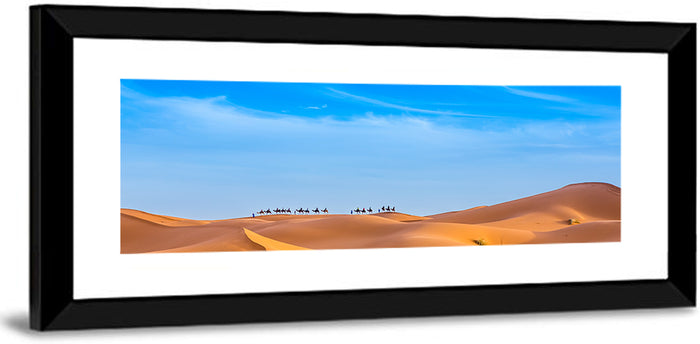 Merzouga Sand Dunes Wall Art as a framed print