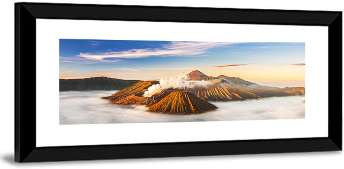 Mount Bromo Sunrise Wall Art as a framed print