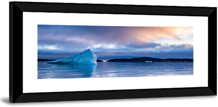 Disco Bay Iceberg Wall Art as a framed print