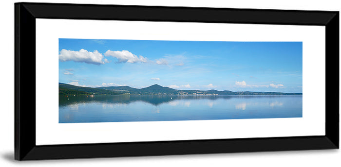 Lake Bracciano Reflection Wall Art as a framed print