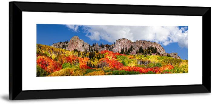 Colorado Rocky Mountains in Autumn Wall Art as a framed print