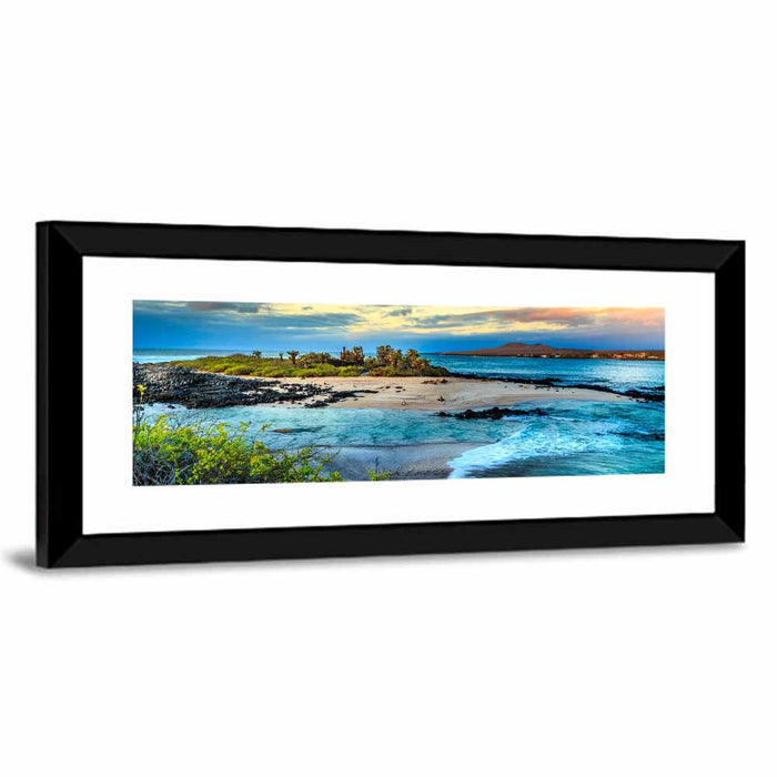 Galapagos Volcanic Shoreline Wall Art as a framed print