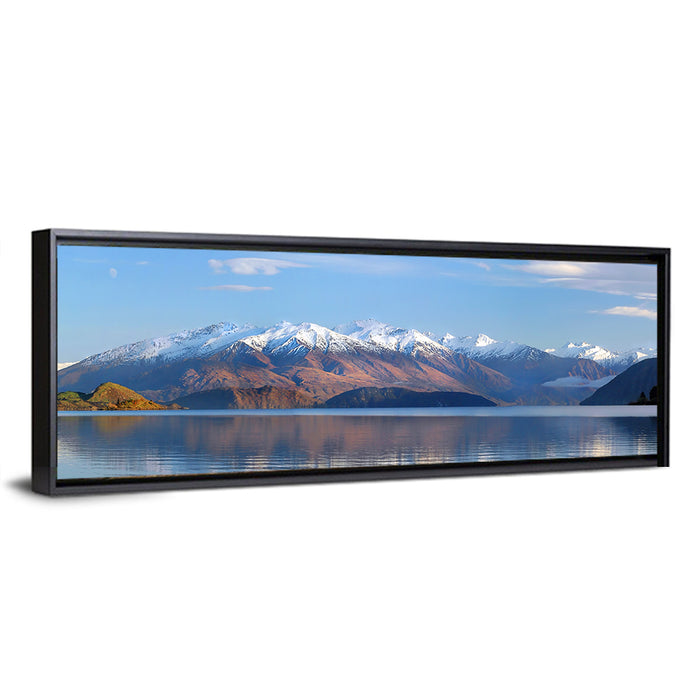 Lake Wanaka Morning Light Wall Art as a framed canvas