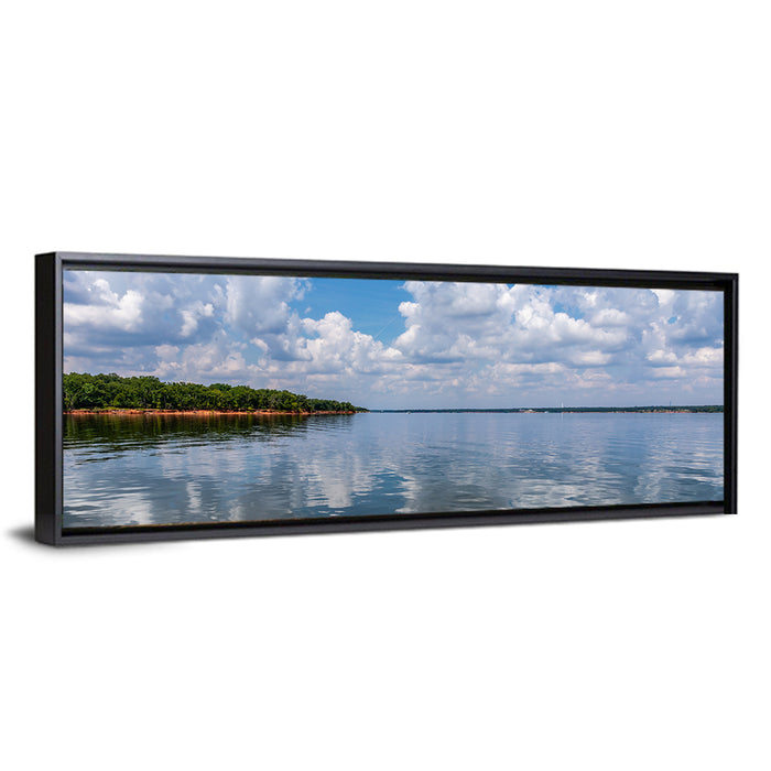 Thunderbird Lake Reflections Wall Art as a framed canvas