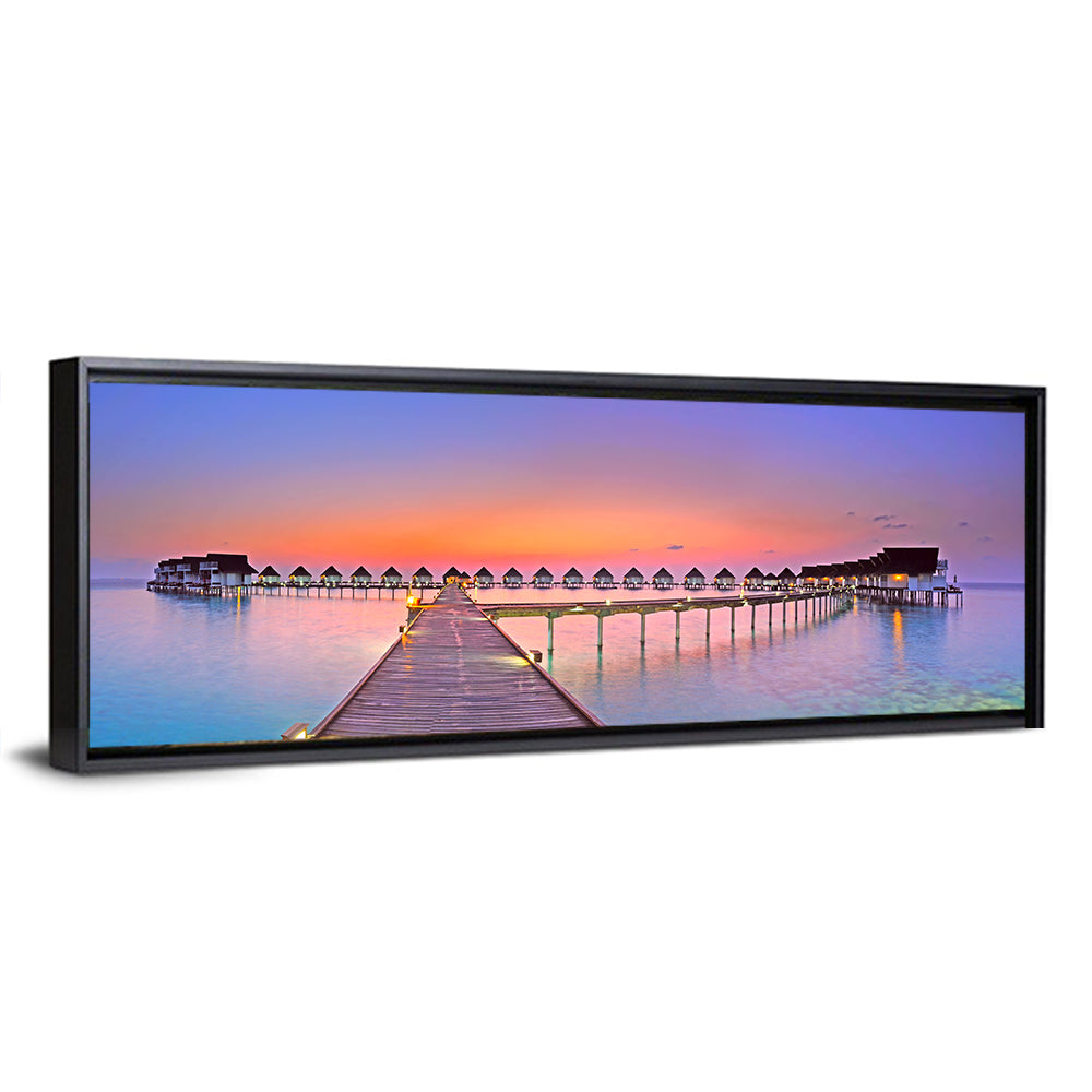 Maldives Island Sunset Wall Art