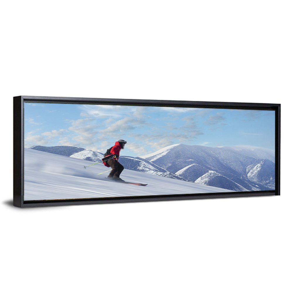 Man Skiing on Slope Wall Art