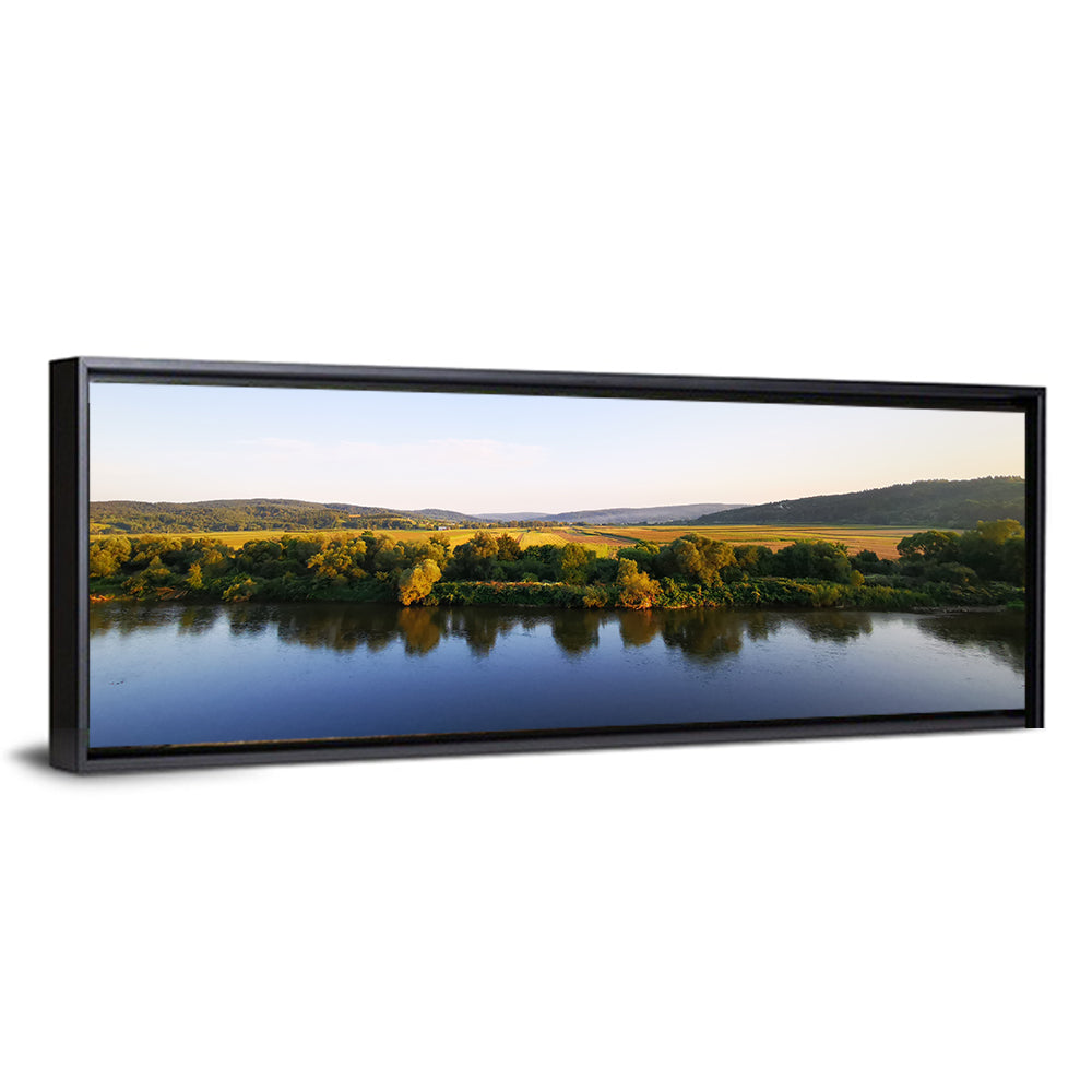 Peaceful River Sunset Wall Art