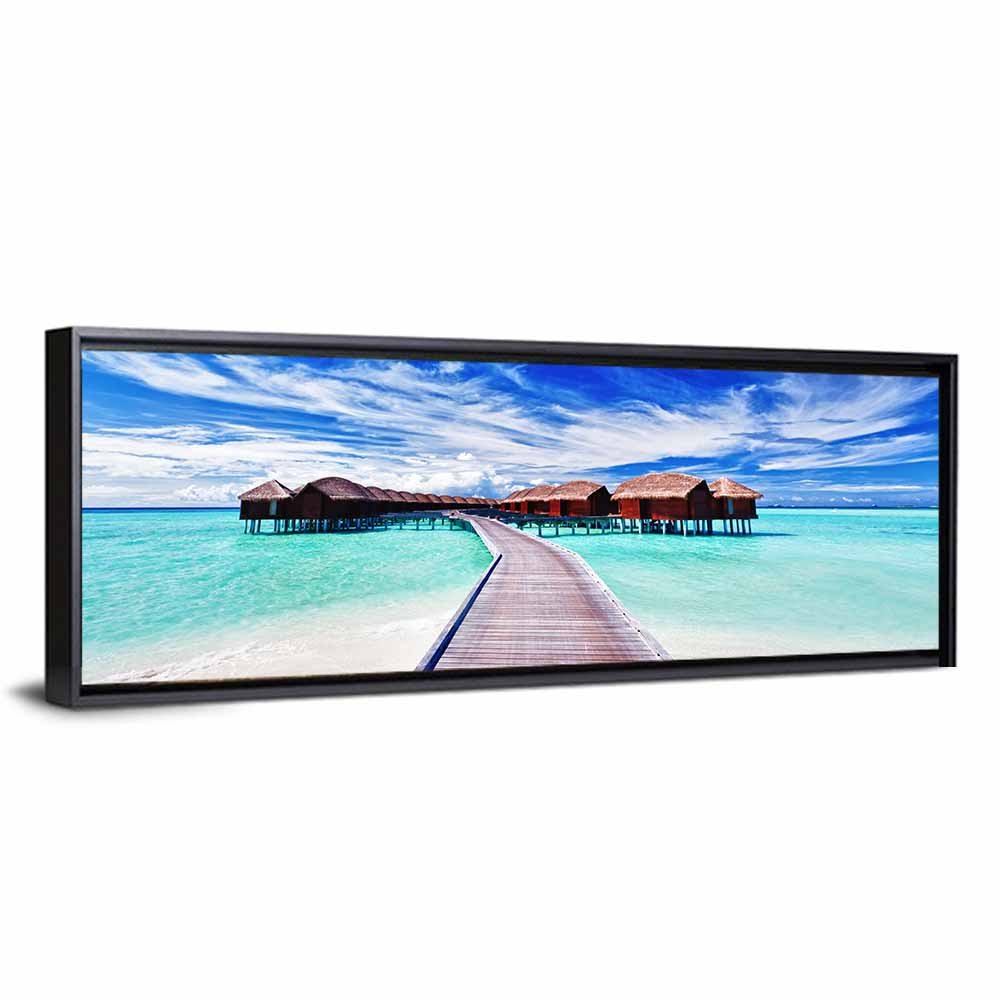 Tourists Villas Maldives Wall Art