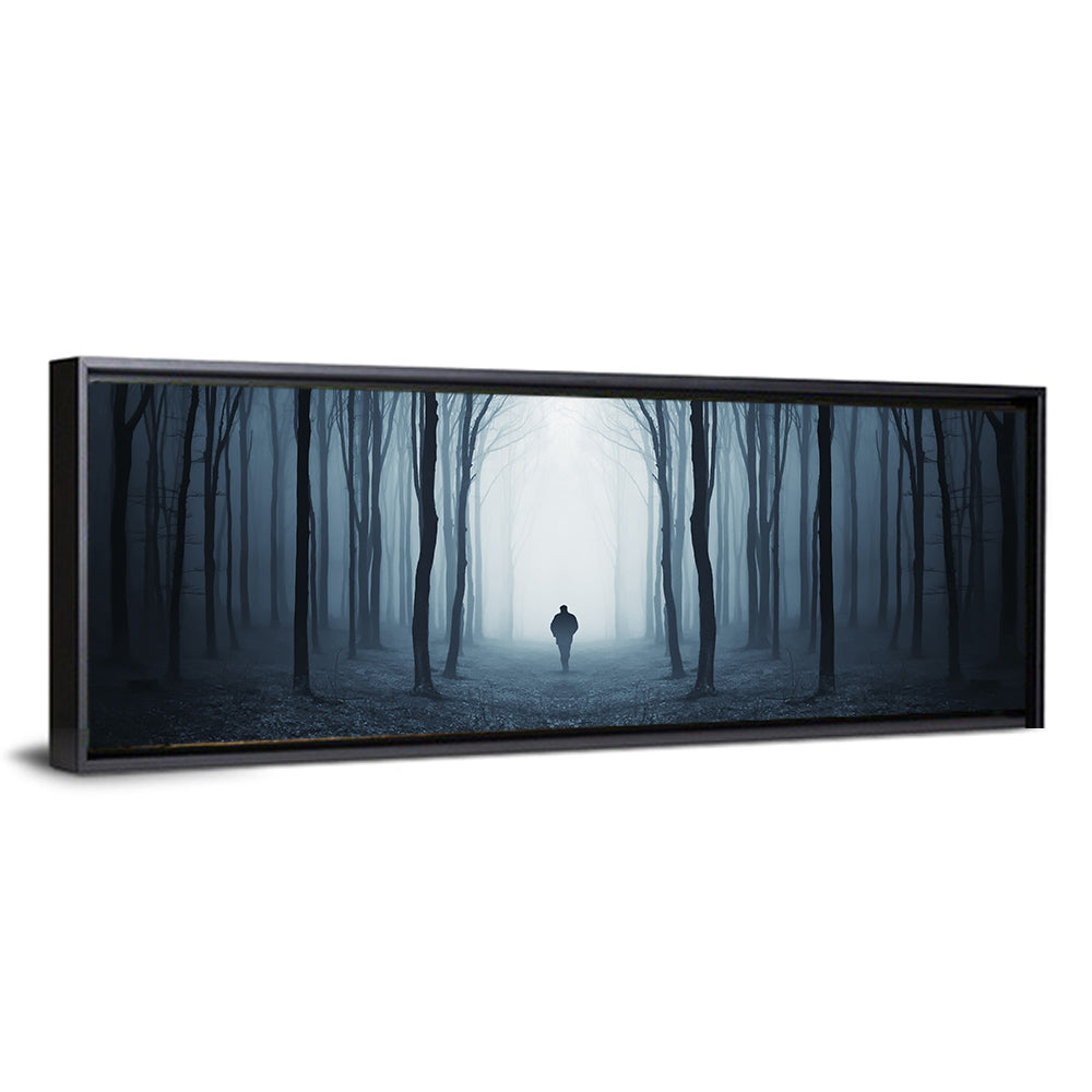 Man & Creepy Forest Wall Art