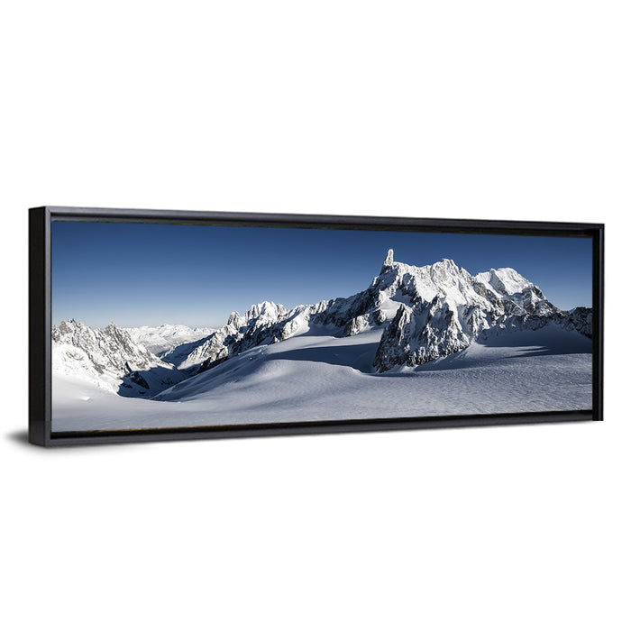 Mont Blanc Vista Wall Art as a framed canvas