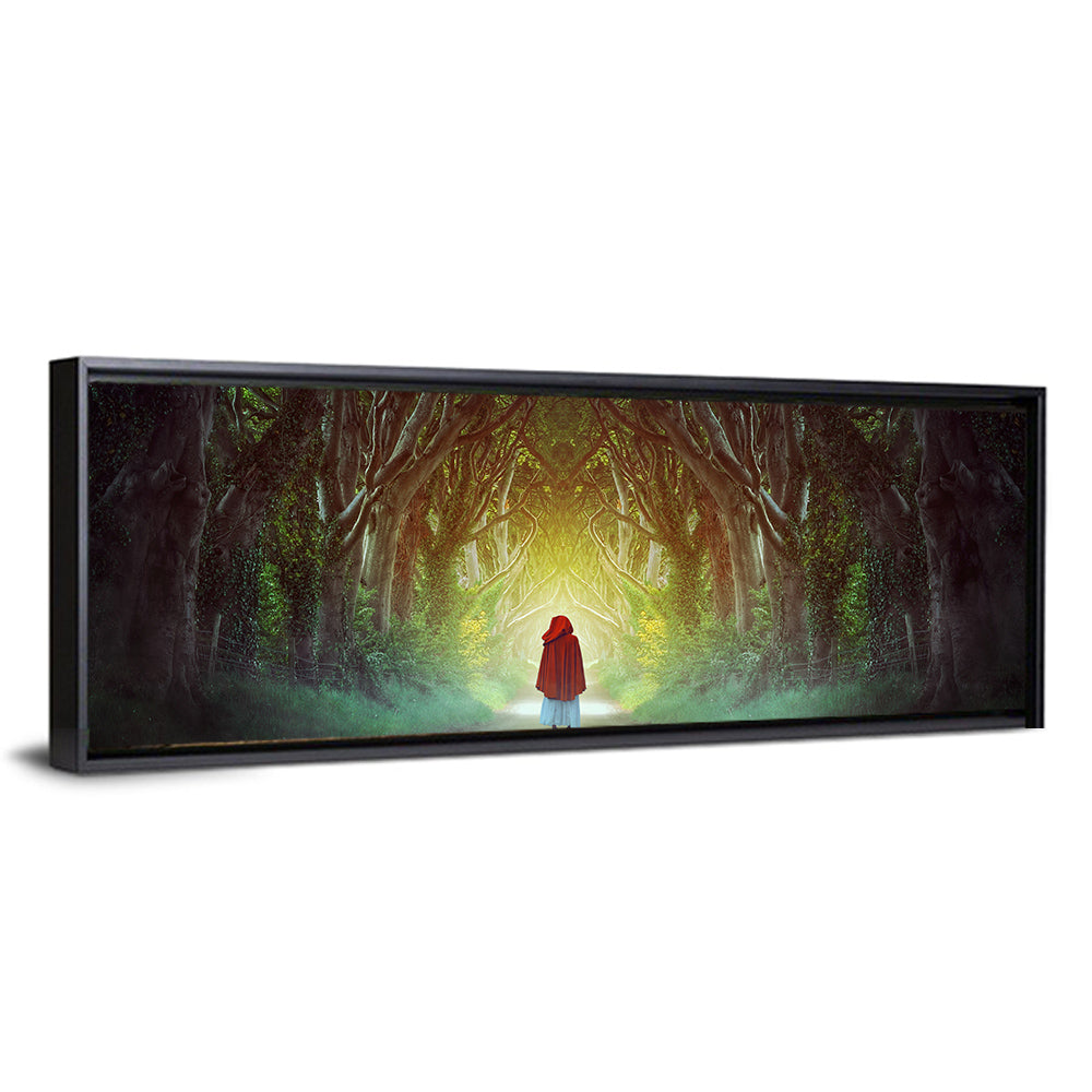 Hedges Forest Pathway Wall Art