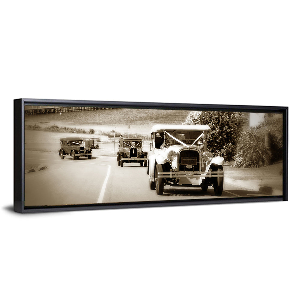 Vintage Wedding Cars Wall Art