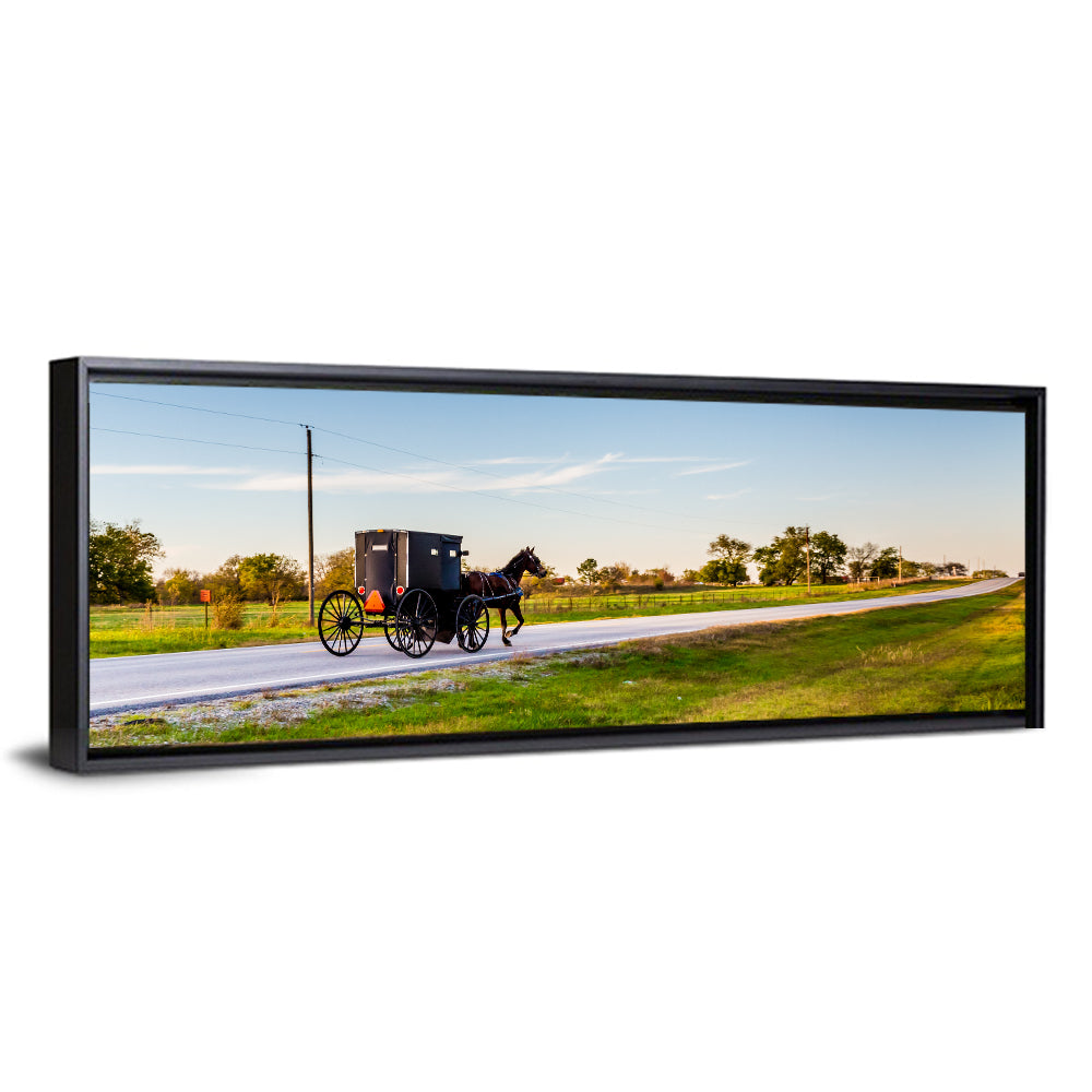 Horse and Buggy Amish Oklahoma Wall Art