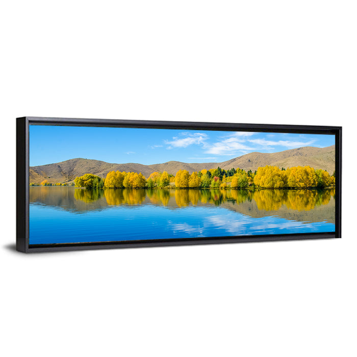Lake Ruataniwha Wall Art as a framed canvas