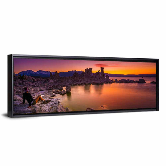Mono Lake Sunset, Lee Vining Wall Art as a framed canvas