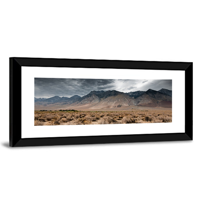 Storm Over Death Valley Wall Art as a framed print