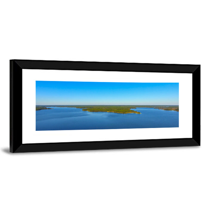 Big Creek Lake Peninsula Wall Art as a framed print