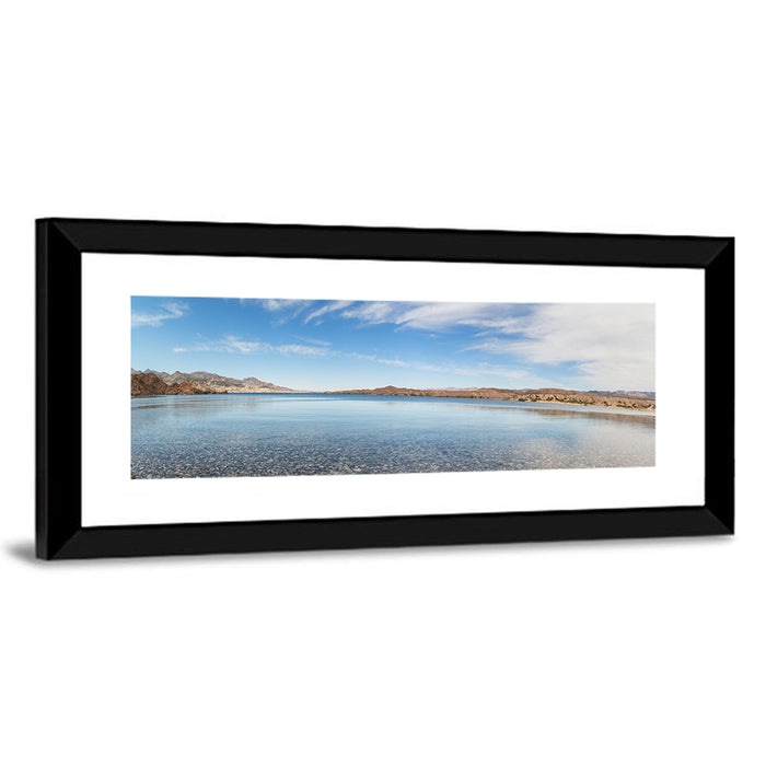 Lake Mohave Shoreline Wall Art as a framed print