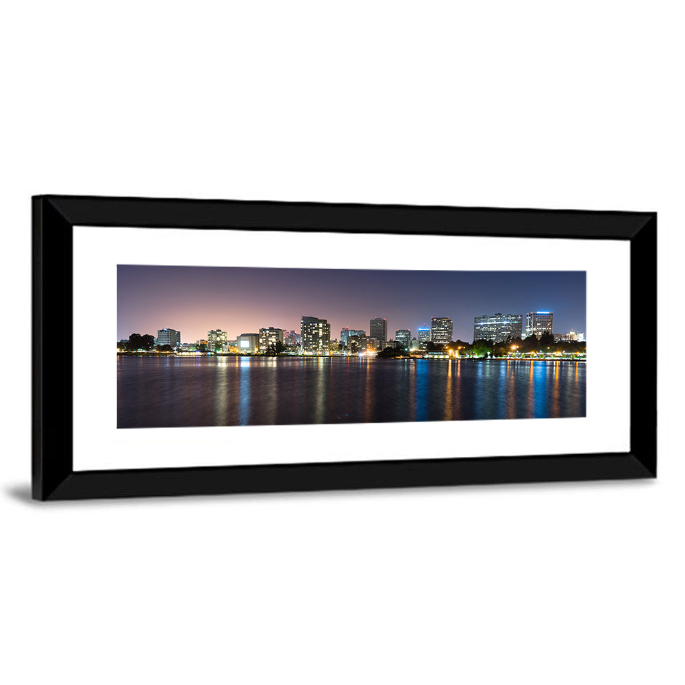 Oakland Skyline from Lake Merritt Wall Art