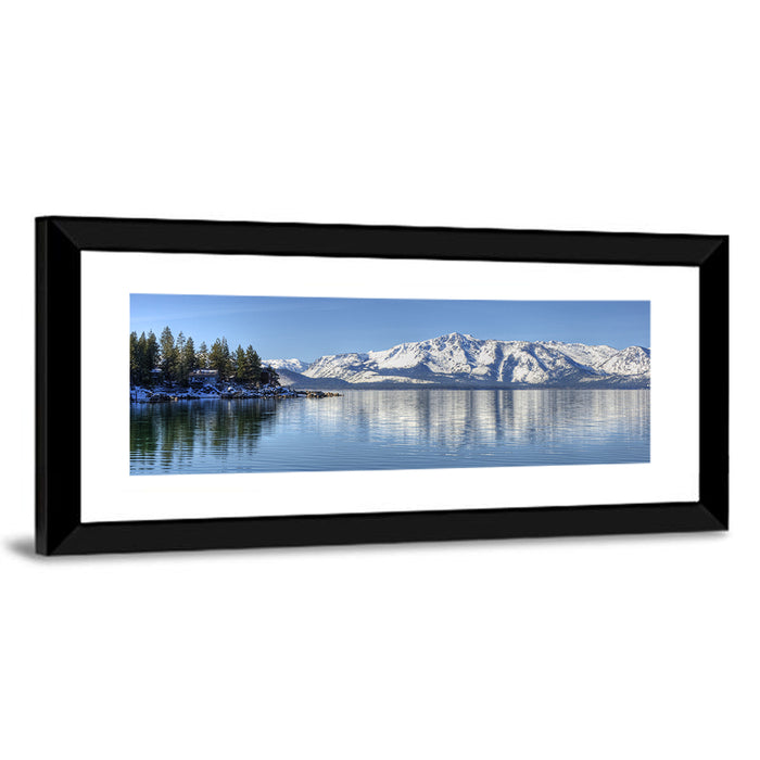 Elk Point Lake Tahoe Reflection Wall Art as a framed print